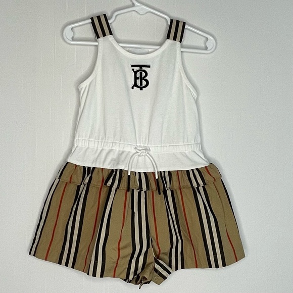 Burberry Other - Burberry London Girls Iconic TB Rhonda Romper 2T